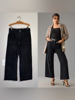 Maeve by Anthropologie The Colette High-Rise Crop Wide-Leg Jeans